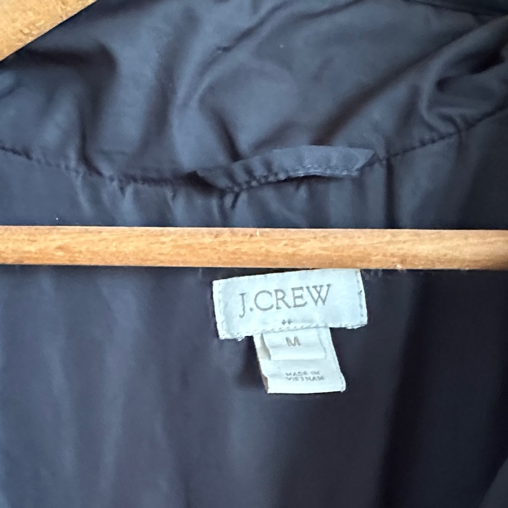J. Crew Black Quilted Zip-Front Puffer Jacket - Picture 2 of 4